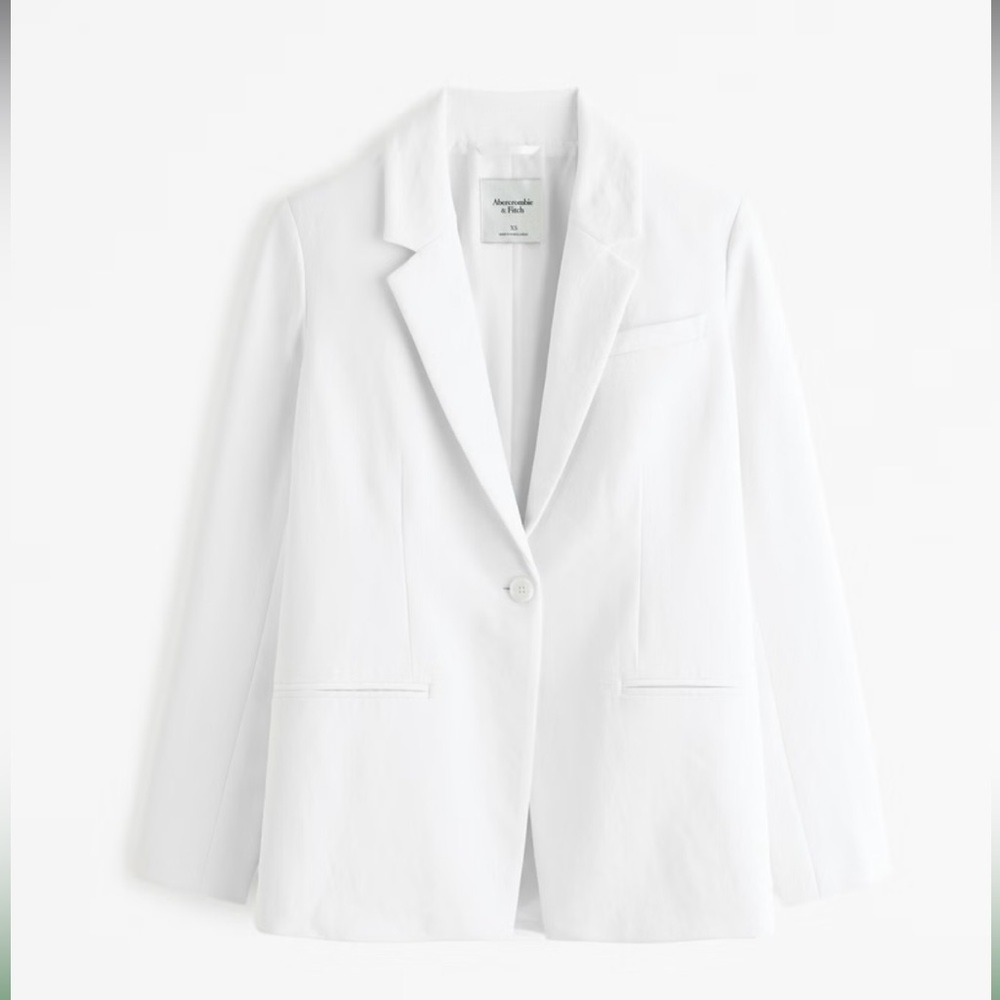 Abercrombie Crepe Off white blazer